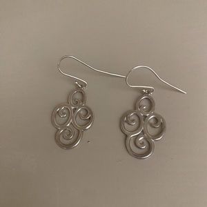 James Avery Four Swirl Sterling Silver Earrings